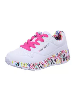 Кроссовки на шнуровке Skechers, цвет white/multi