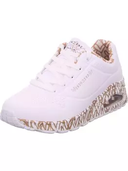 Кроссовки на шнуровке Skechers, цвет white/rosegold