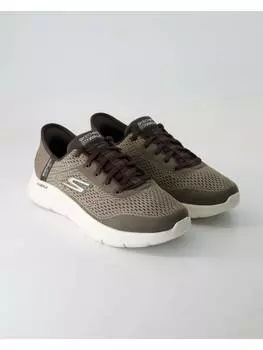 Кроссовки на шнуровке Skechers, коричневый