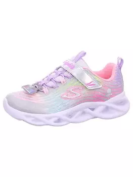Кроссовки на шнуровке Skechers, металлик