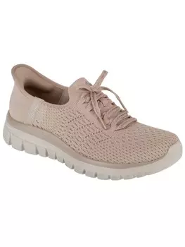 Кроссовки на шнуровке Skechers, розовый