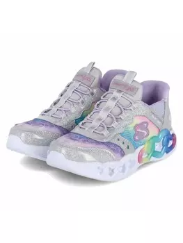 Кроссовки на шнуровке Skechers, серебряный