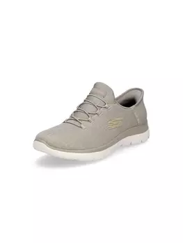 Кроссовки на шнуровке Skechers, серо-коричневый
