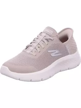 Кроссовки на шнуровке Skechers, серо-коричневый