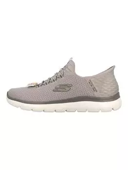 Кроссовки на шнуровке Skechers Sneaker, серо-коричневый