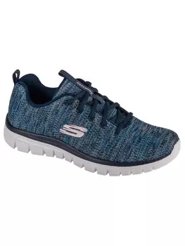 Кроссовки на шнуровке Skechers, темно-синий