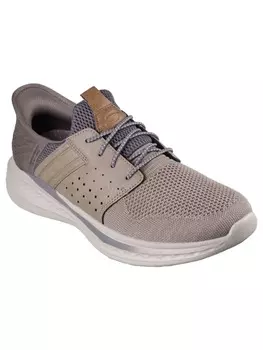 Кроссовки на шнуровке SLADE Skechers, серо-коричневый