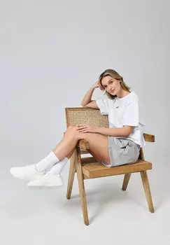 Кроссовки на шнуровке SNOCKS, белый