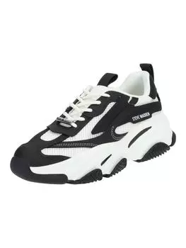 Кроссовки на шнуровке Steve Madden, черный/белый