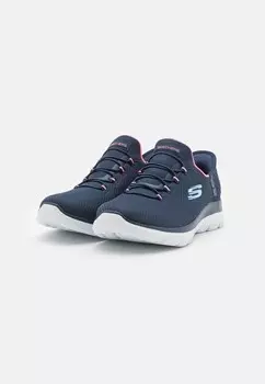 Кроссовки на шнуровке SUMMITS Skechers Wide Fit, темно-синий