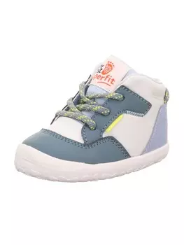 Кроссовки на шнуровке superfit, цвет blau/gelb