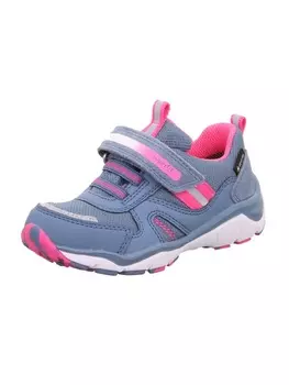 Кроссовки на шнуровке superfit, цвет blau/pink