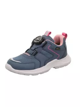 Кроссовки на шнуровке superfit, цвет blau/rosa