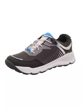 Кроссовки на шнуровке superfit, цвет grau/blau