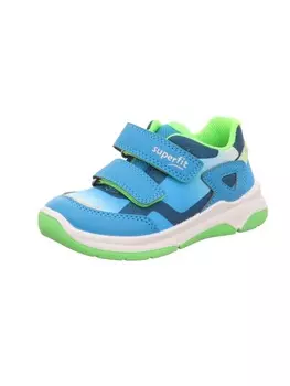 Кроссовки на шнуровке superfit, цвет hellblau/hellgrn