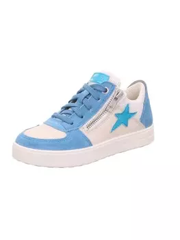 Кроссовки на шнуровке superfit, цвет hellblau/wei