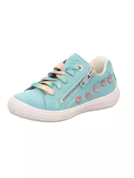 Кроссовки на шнуровке superfit, цвет hellgrn/rosa