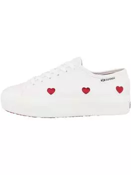 Кроссовки на шнуровке Superga, белый