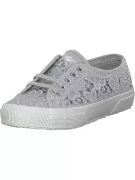 Кроссовки на шнуровке Superga, цвет grey silver