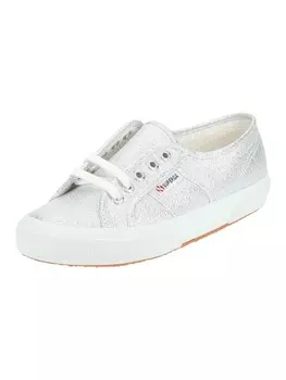 Кроссовки на шнуровке Superga, серебряный