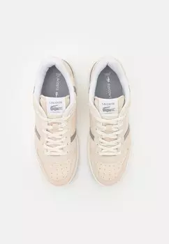 Кроссовки на шнуровке T-CLIP SET 224 Lacoste, кремовый