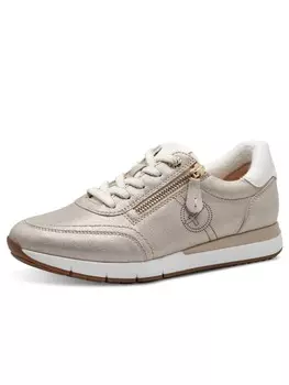 Кроссовки на шнуровке Tamaris, бежевый