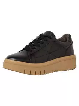 Кроссовки на шнуровке Tamaris, цвет black nappa