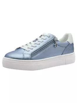 Кроссовки на шнуровке Tamaris, цвет light blue met