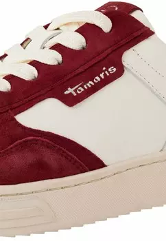 Кроссовки на шнуровке Tamaris, красный