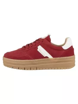 Кроссовки на шнуровке Tamaris Sneaker, красный