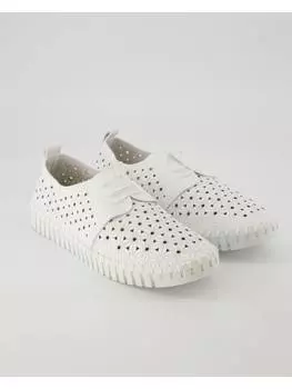 Кроссовки на шнуровке Terry, белый