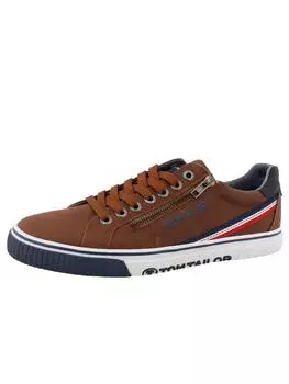 Кроссовки на шнуровке Tom Tailor Sneaker, коричневый