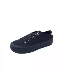 Кроссовки на шнуровке Tommy Hilfiger Leinenschuh T. Jeans, черный