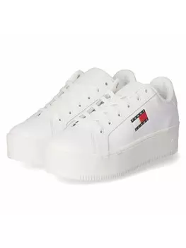 Кроссовки на шнуровке Tommy Hilfiger Low Sneaker FLATFORM, белый