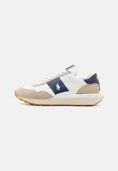 Кроссовки на шнуровке TRAIN 89 SUEDE PANELED SNEAKER Ralph Lauren, кремовый