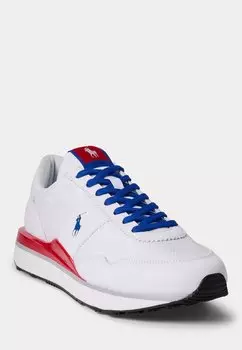 Кроссовки на шнуровке TRAIN 89 SUEDE-PANELED SNEAKER Ralph Lauren, белый