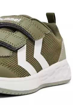 Кроссовки на шнуровке TURBO Hummel, оливковый