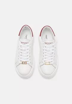 Кроссовки на шнуровке TWINSET, белый