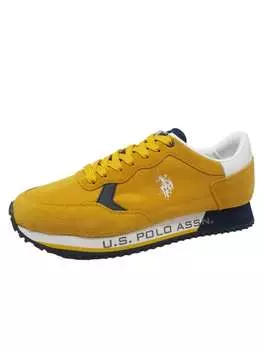 Кроссовки на шнуровке U.S. Polo Assn. Sneaker Cleef, желтый