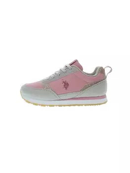 Кроссовки на шнуровке U.S. Polo Assn., цвет grau/rosa