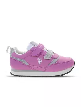 Кроссовки на шнуровке U.S. Polo Assn., розовый
