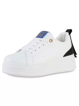 Кроссовки на шнуровке VAN HILL, белый