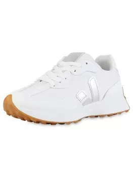 Кроссовки на шнуровке VAN HILL, белый