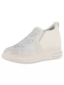 Кроссовки на шнуровке VAN HILL, бежевый