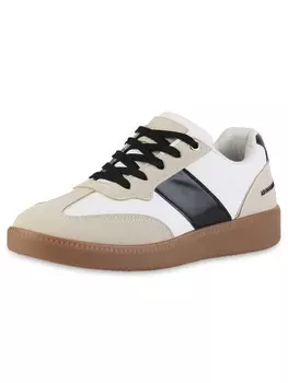 Кроссовки на шнуровке VAN HILL, бежевый