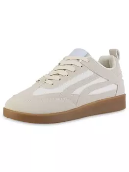 Кроссовки на шнуровке VAN HILL, бежевый