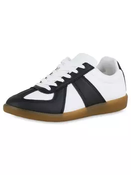 Кроссовки на шнуровке VAN HILL, черный