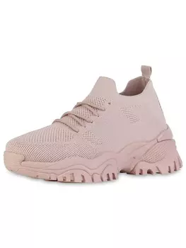 Кроссовки на шнуровке VAN HILL, цвет altrosa