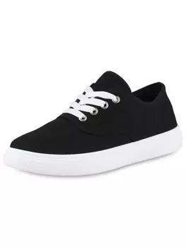 Кроссовки на шнуровке VAN HILL, цвет schwarz weiss