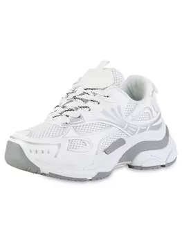 Кроссовки на шнуровке VAN HILL, цвет weiss metallic